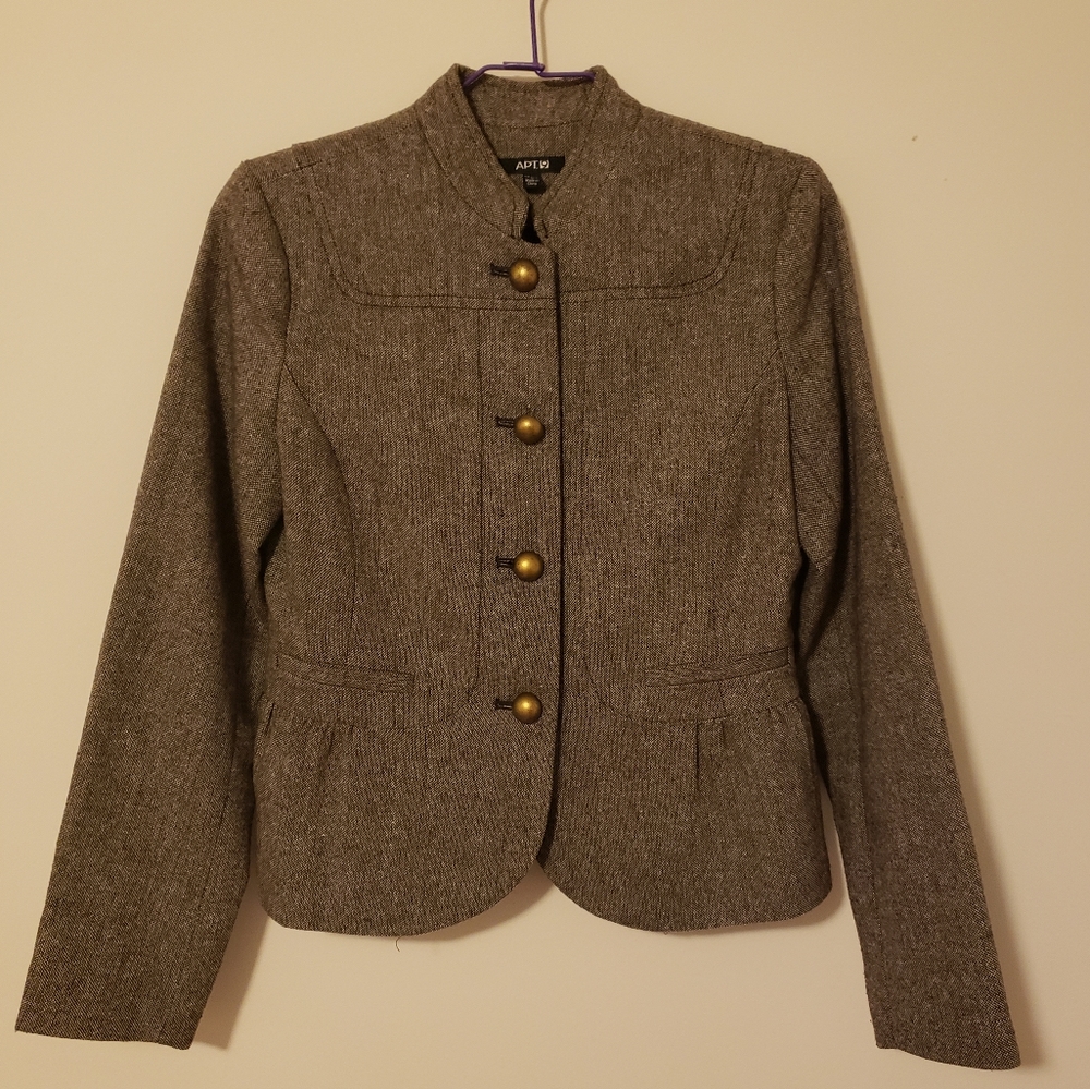 Tweed Peplum Blazer